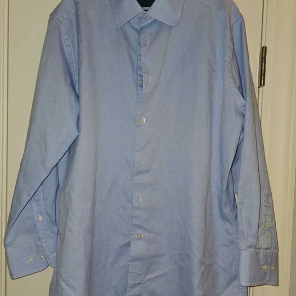 David Donahue Trim Fit Dress Shirt 17 32/33
